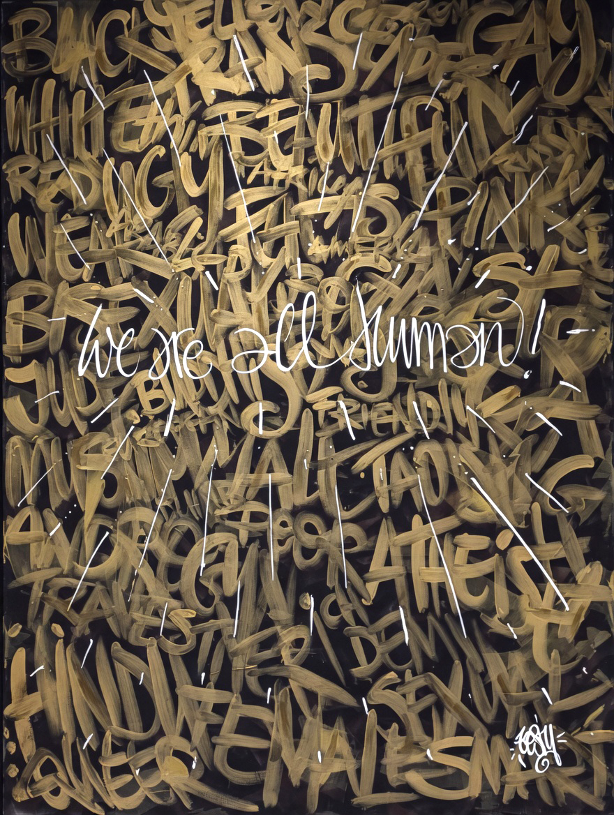 We Are All Human — Toshy Art