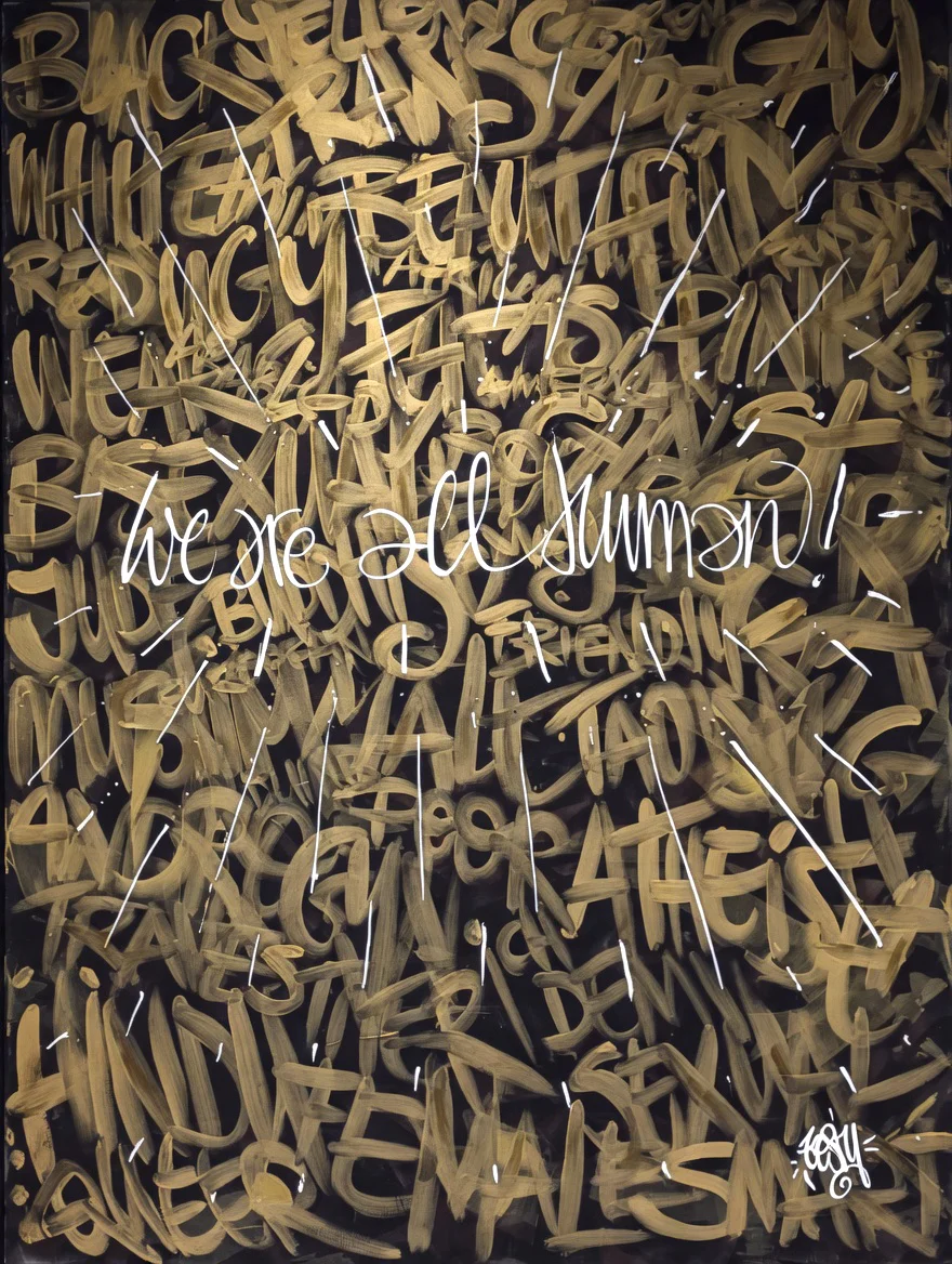We Are All Human — Toshy Art